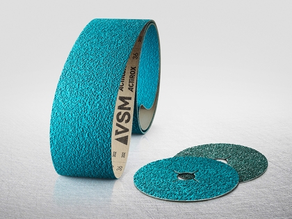 New fibre disc with triangular abrasive grain for unalloyed steels