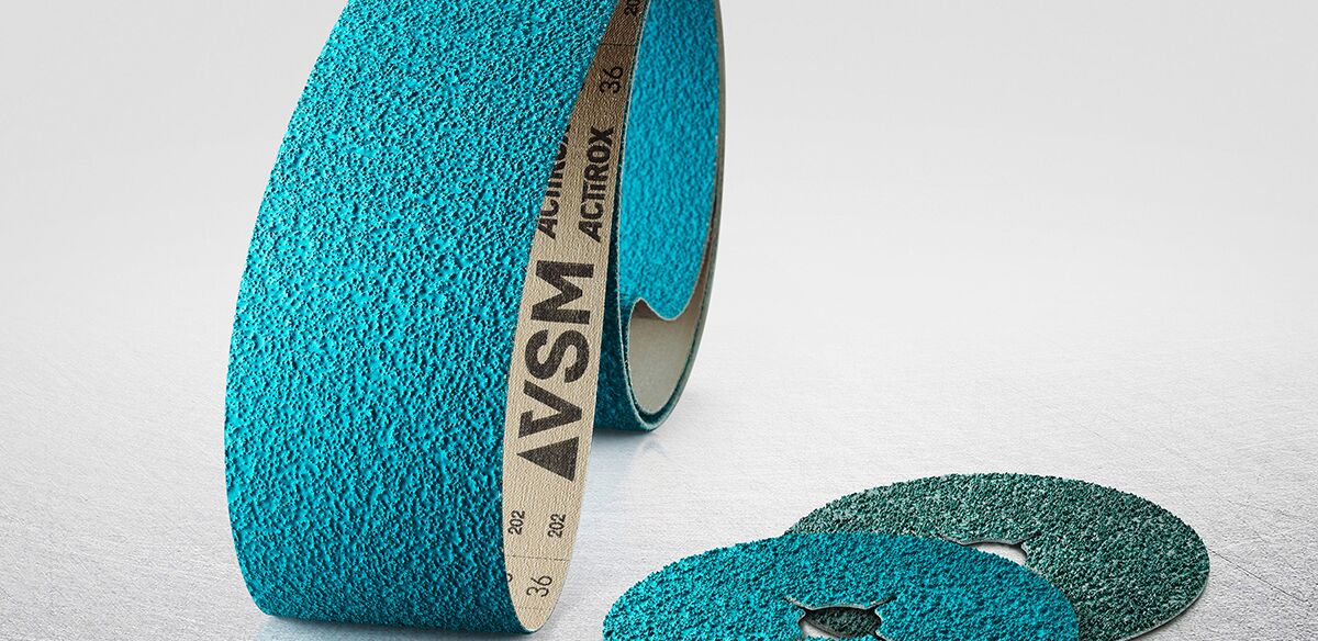 New fibre disc with triangular abrasive grain for unalloyed steels