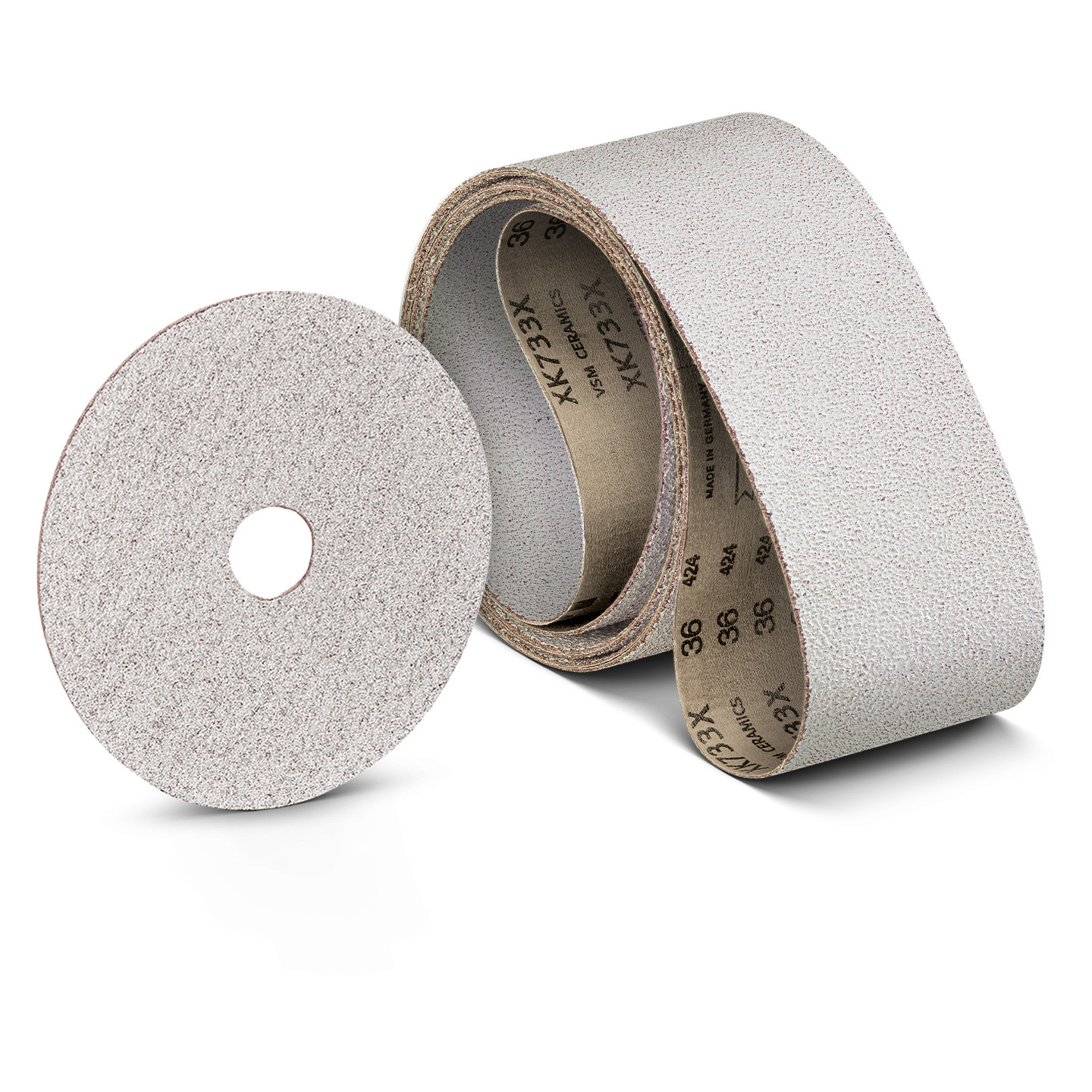 Ceramic grain abrasive with ALU-X